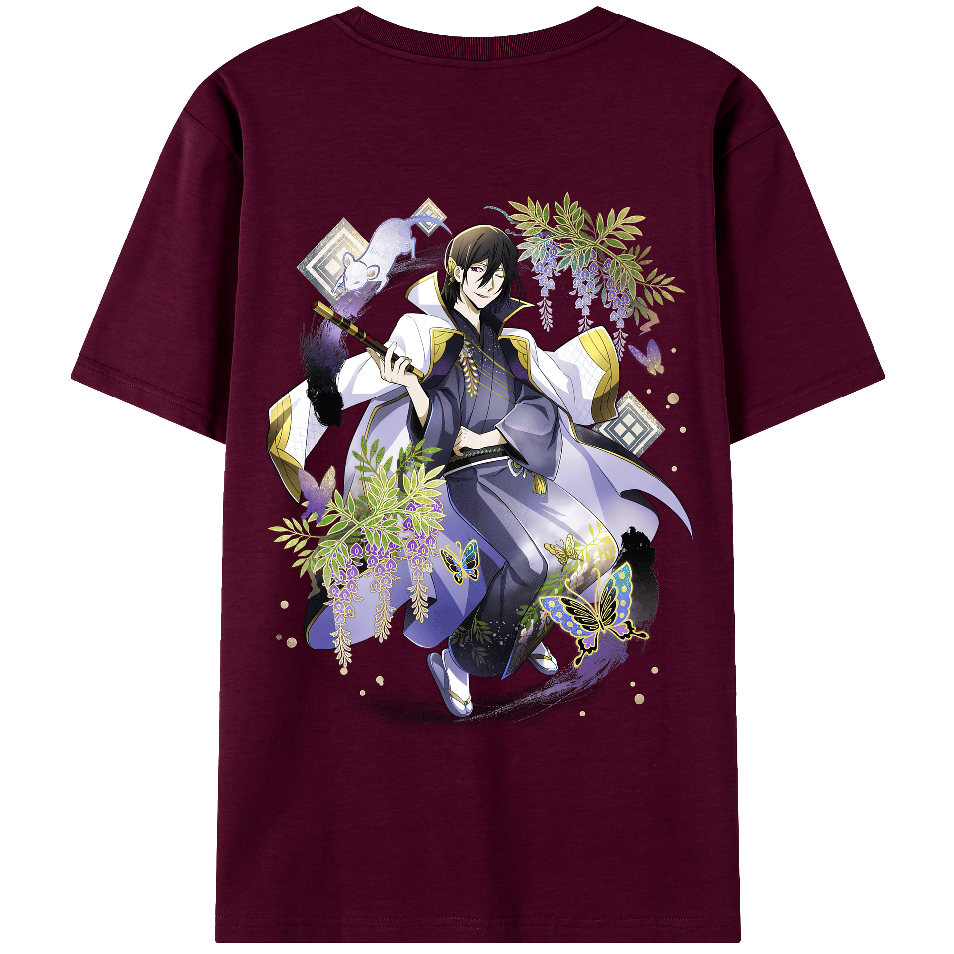 （画像用） 文豪ストレイドッグス Bungo Stray Dogs レディース半袖Tシャツ(バックプリント)
